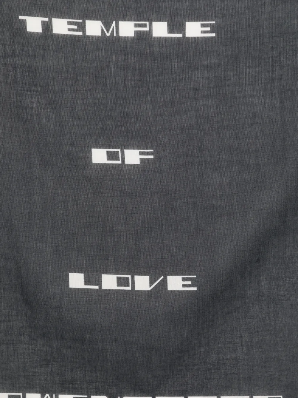 Rick Owens DRKSHDW Sjaal met print Zwart