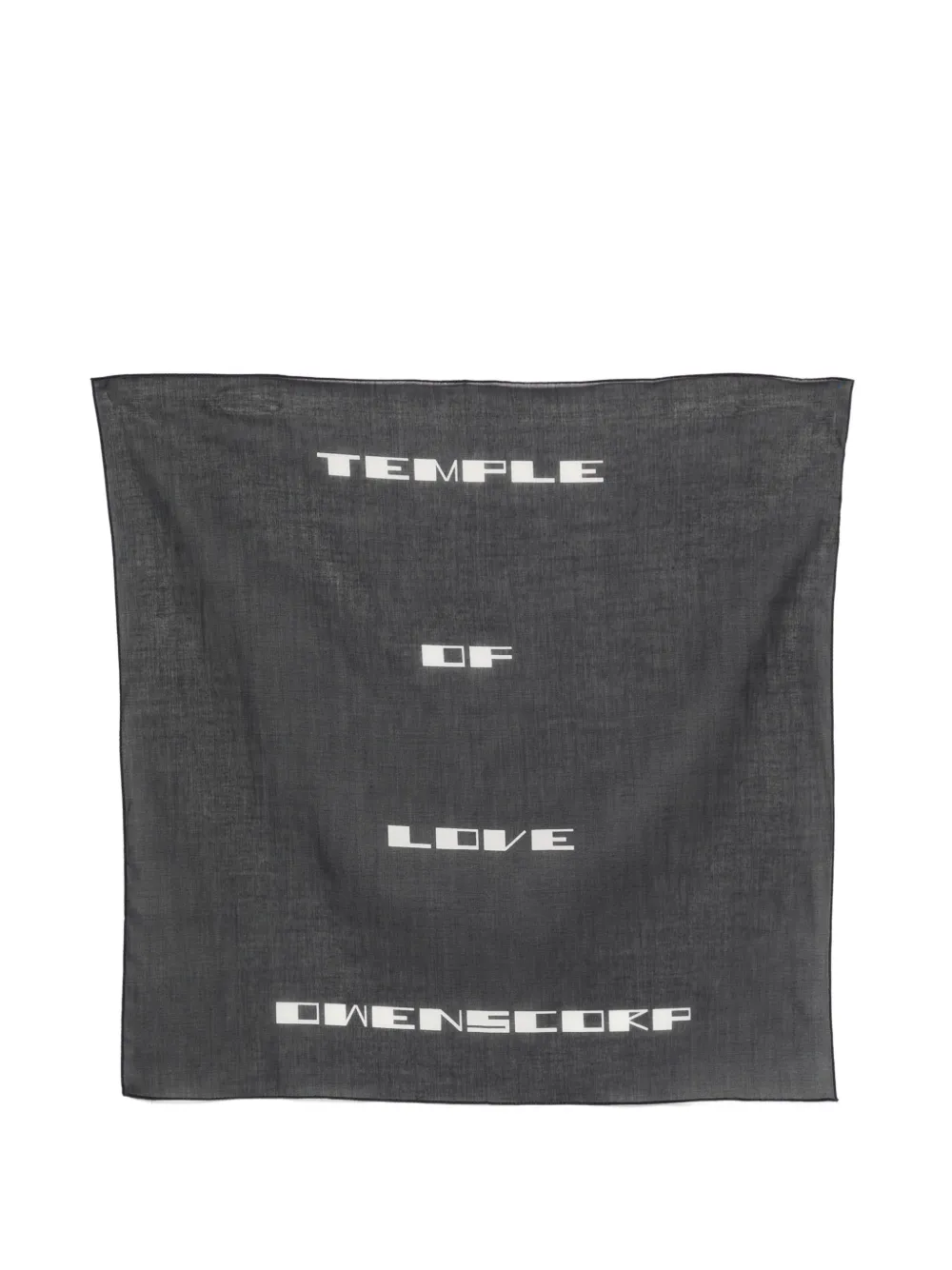 Rick Owens DRKSHDW graphic-print scarf - Nero