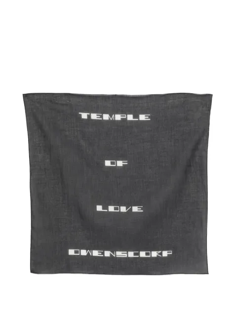 Rick Owens DRKSHDW graphic-print scarf