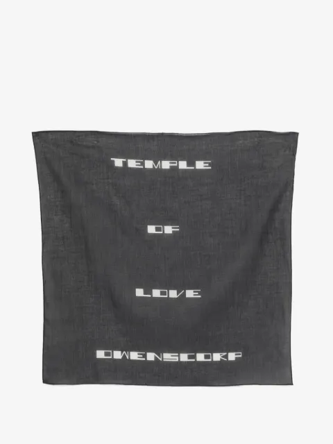 Rick Owens DRKSHDW graphic-print scarf
