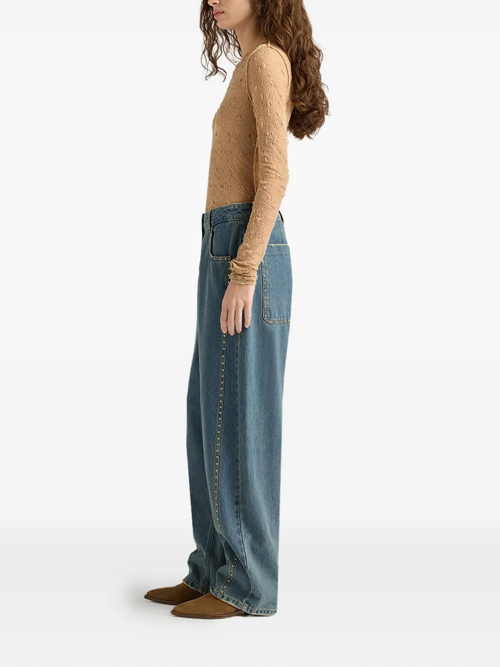Thomas Studded Boyfriend Jeans