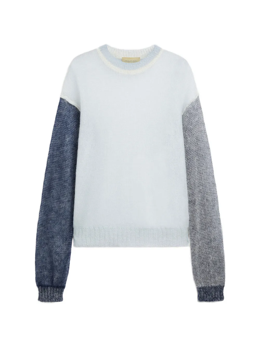 Momoní Colour-block Ribbed Sweater In Blue