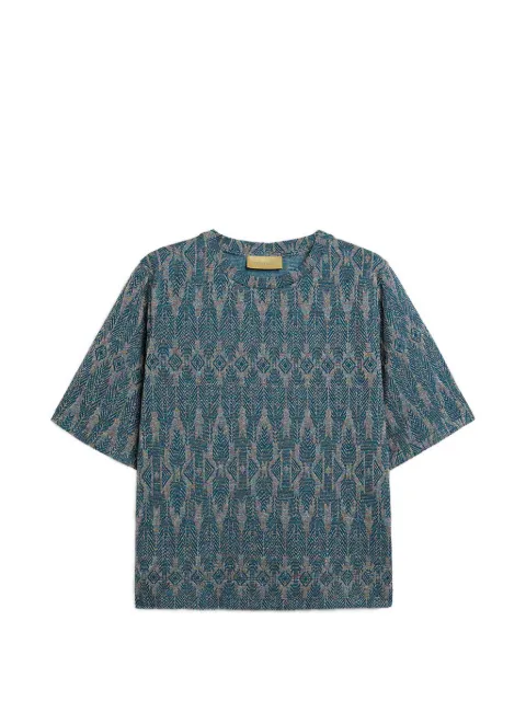 Momoni Camiseta Iora de jacquard com efeito gravado