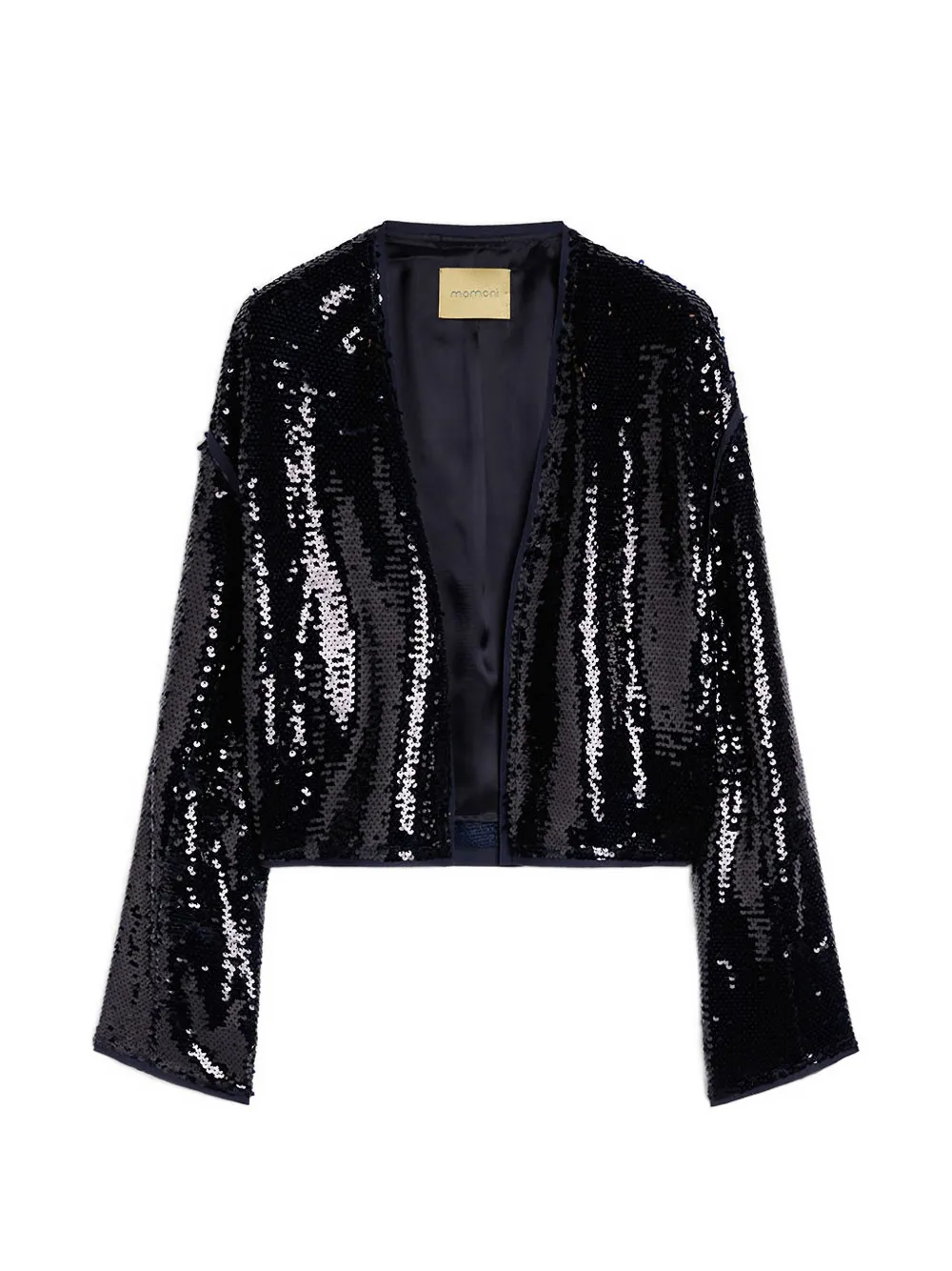 Momoni Giacca con paillettes - Blu