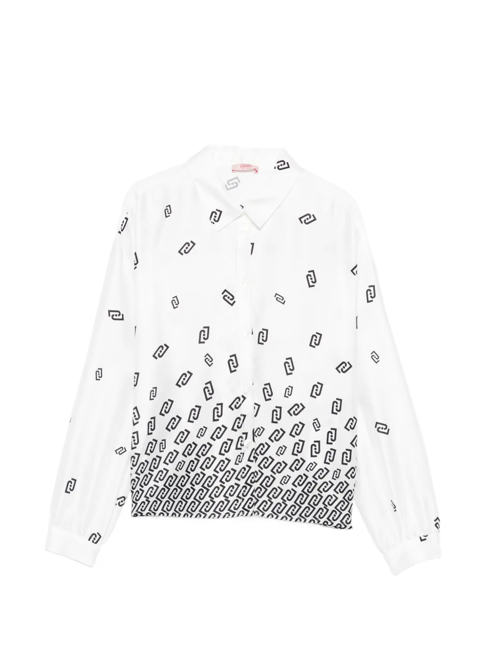 Liu Jo Kids printed button-fastening shirt - Bianco
