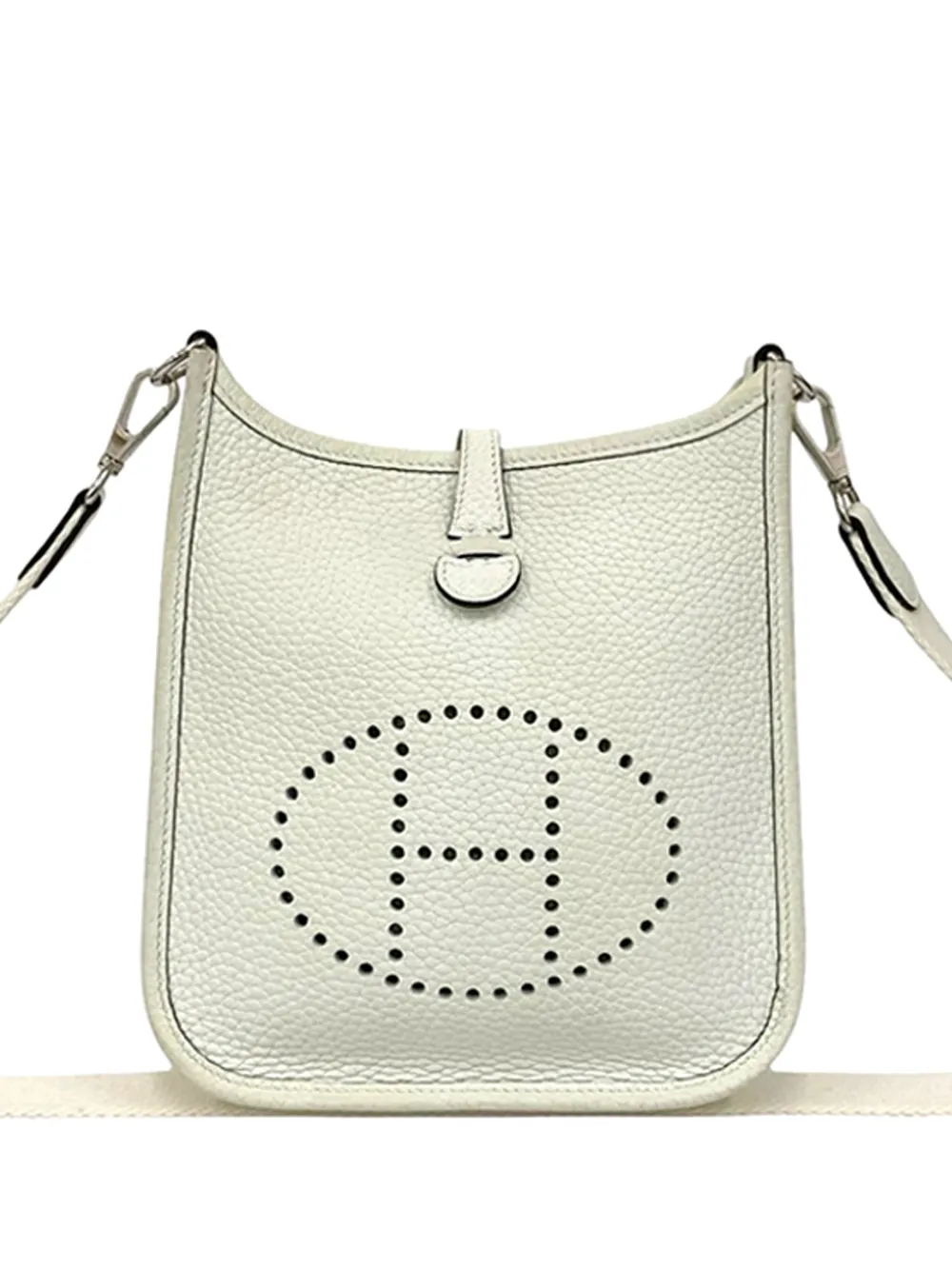 Hermès Pre-Owned 2024 Clemence Evelyne TPM crossbody bag - Bianco
