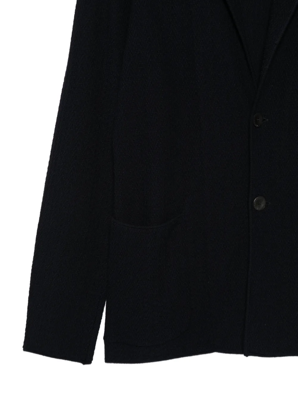  Giorgio Armani Long-sleeve Buttoned Blazer - Blue 