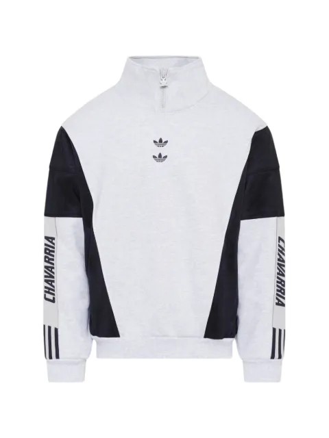 Willy Chavarria embroidered high-collar sweatshirt