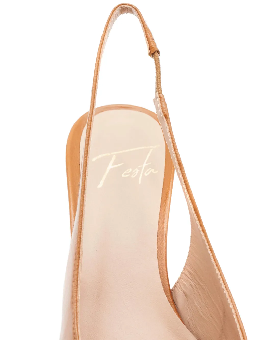 Festa Milano Dalila slingback pumps met hak Bruin