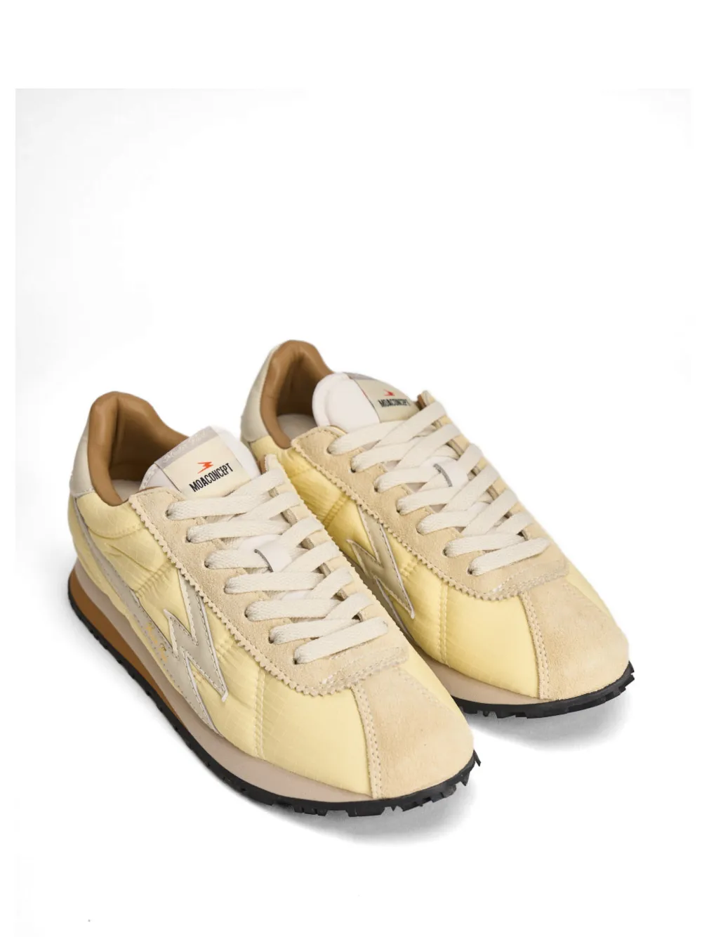 Moa Master Of Arts Sneakers met bliksemflits Geel
