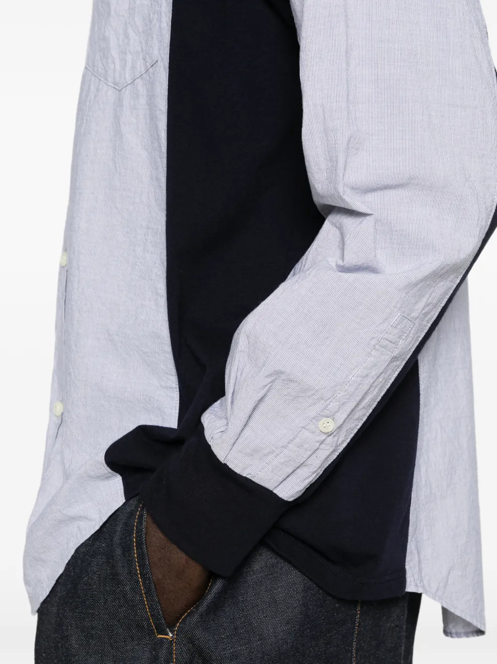 Undercover Overhemd met vlakken Blauw