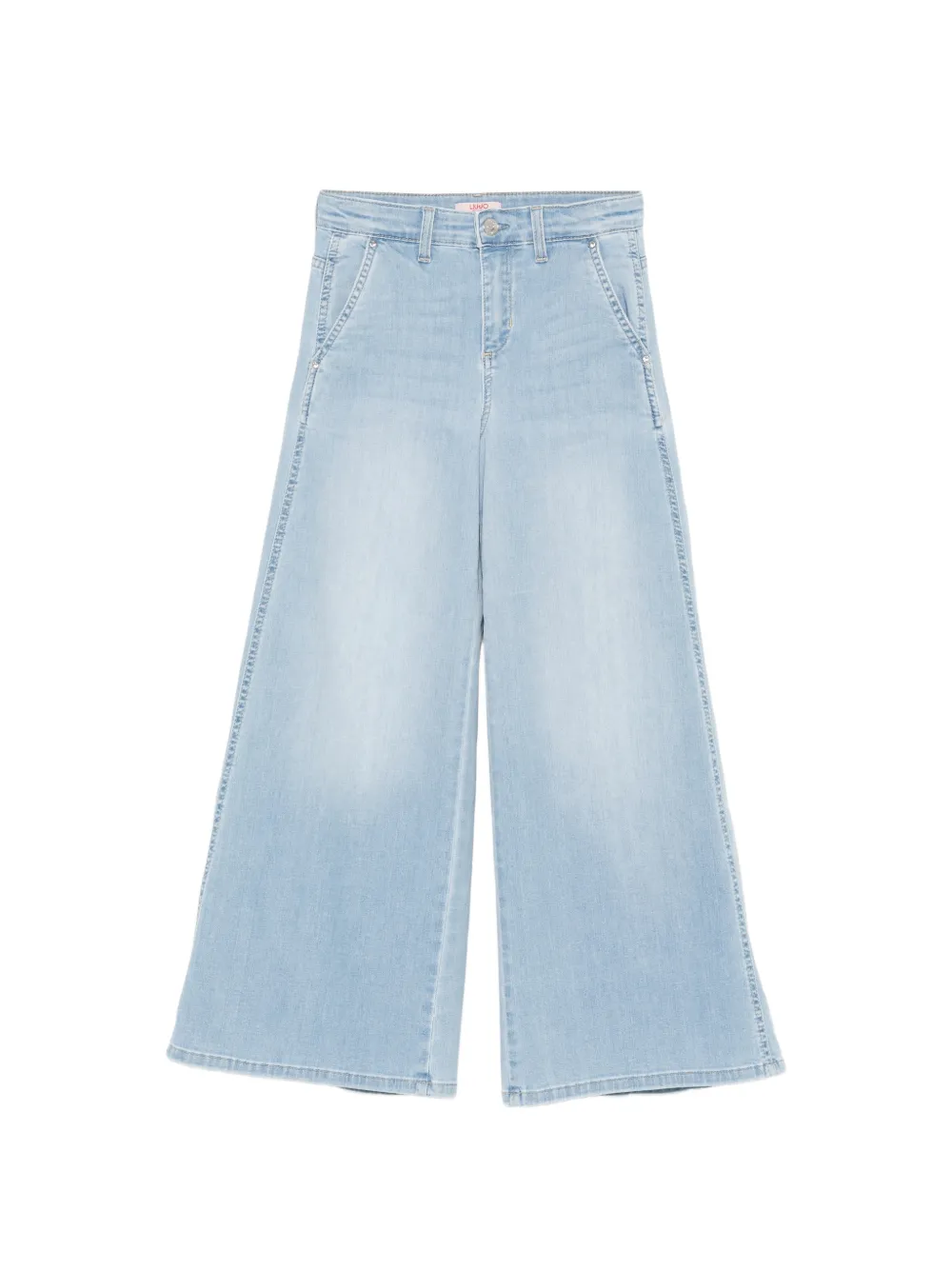 LIU JO button-fastening wide-leg jeans - Blu