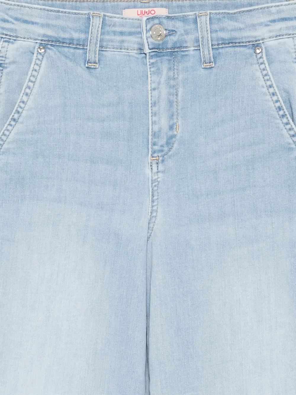 LIU JO Jeans met wijde pijpen Blauw