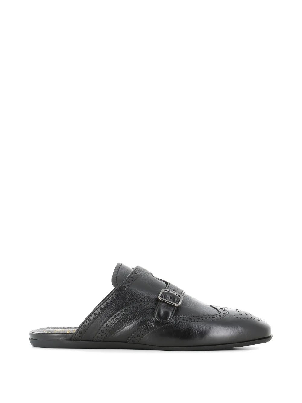 Officine Creative buckle detail brogue mules Zwart