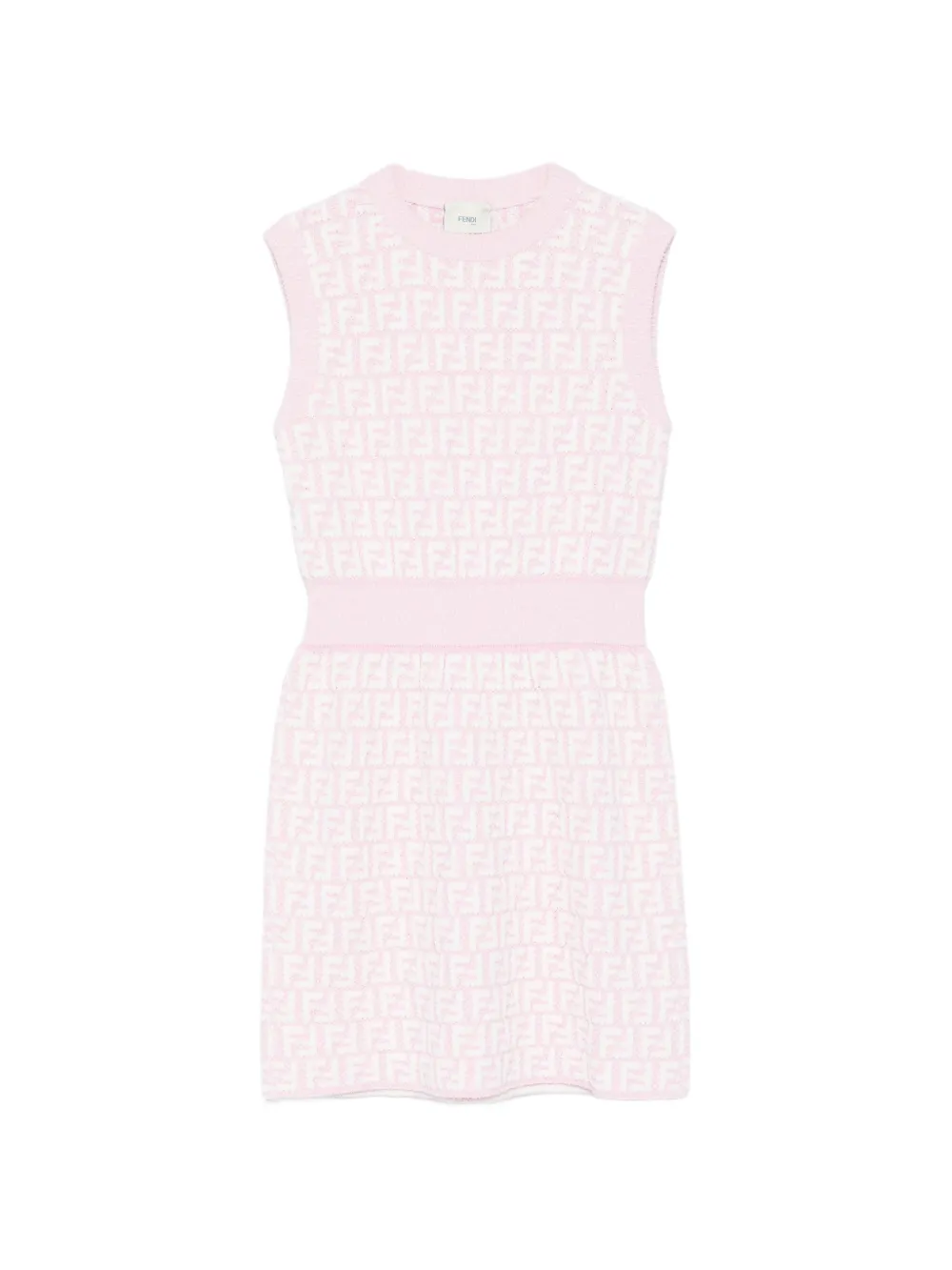 Fendi Kids FF-motif sleeveless dress - Rosa