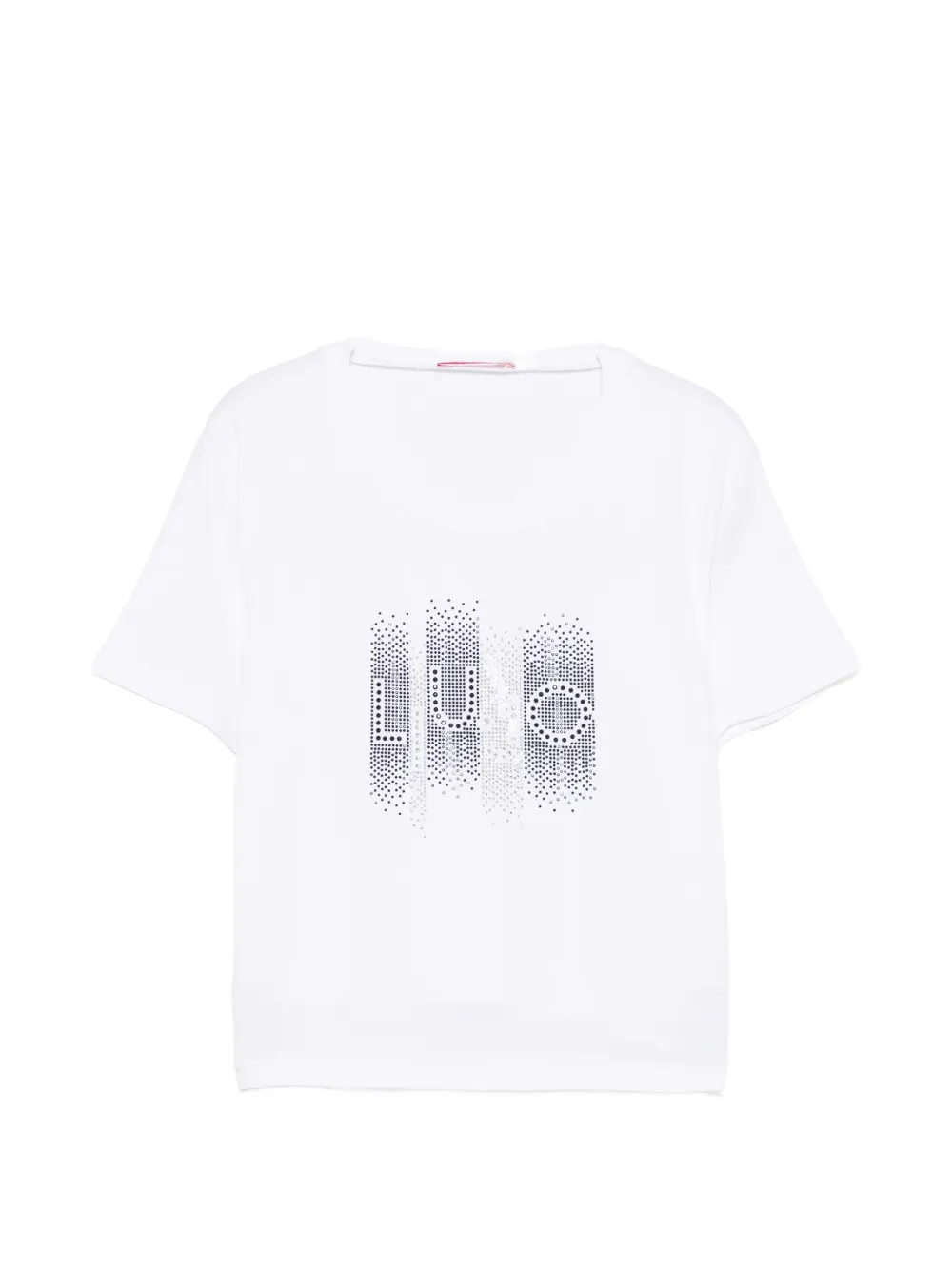 Liu Jo Kids rhinestone-embellishment T-shirt - Bianco
