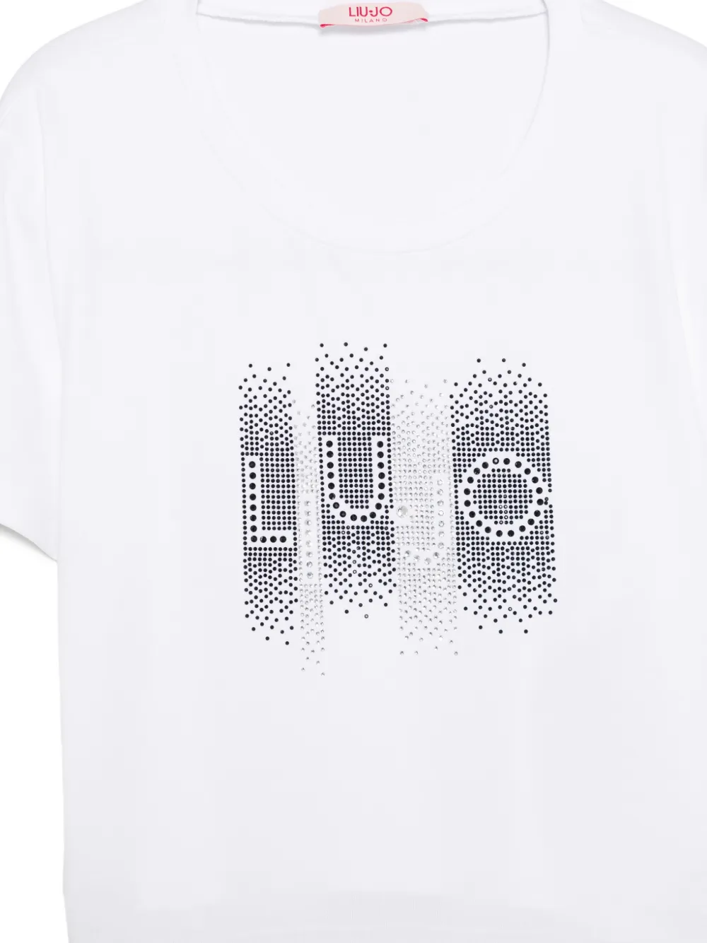  Liu Jo Kids Rhinestone-embellishment T-shirt - White 