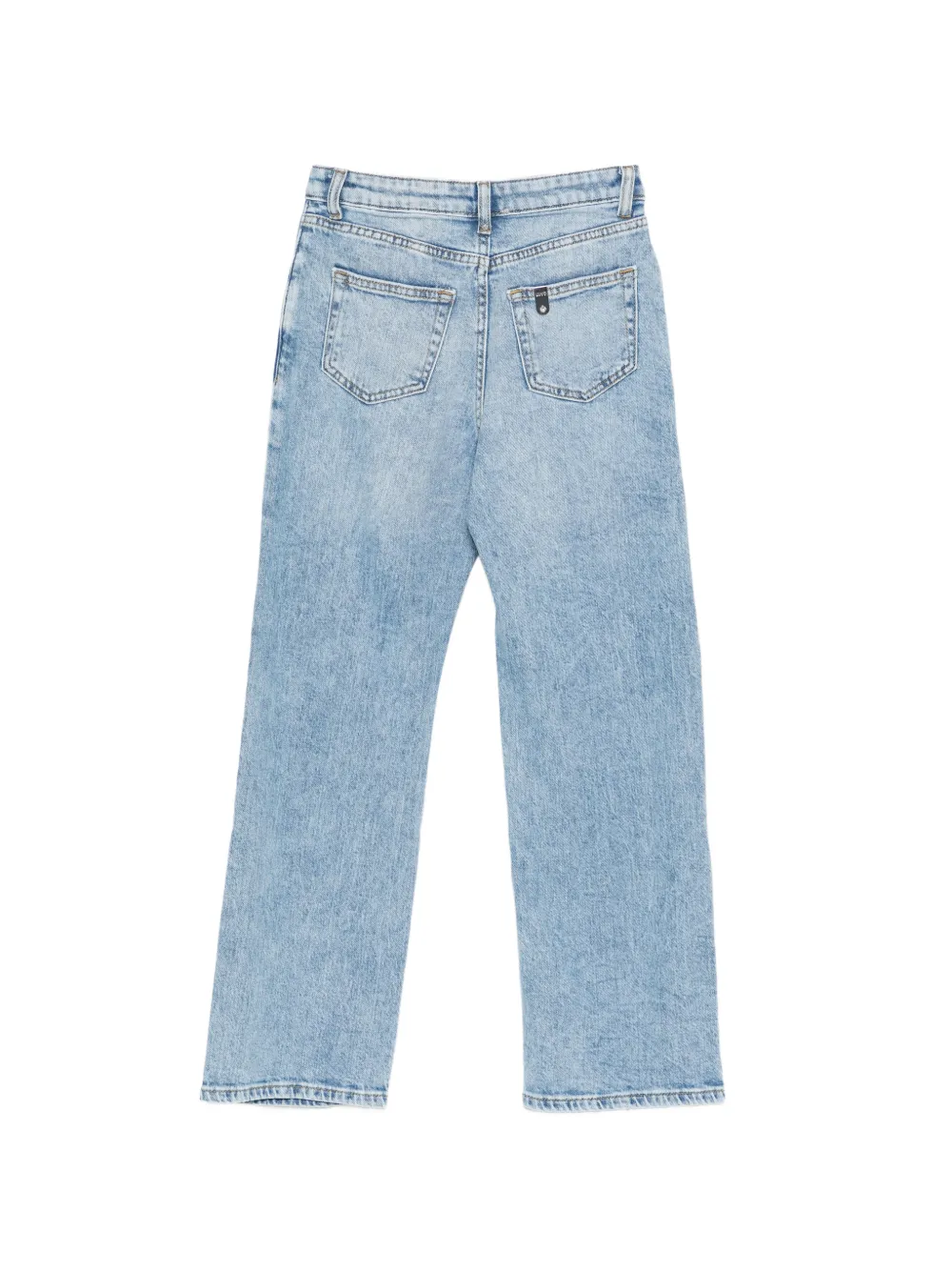 Liu Jo Kids Jeans met knoopsluiting Blauw