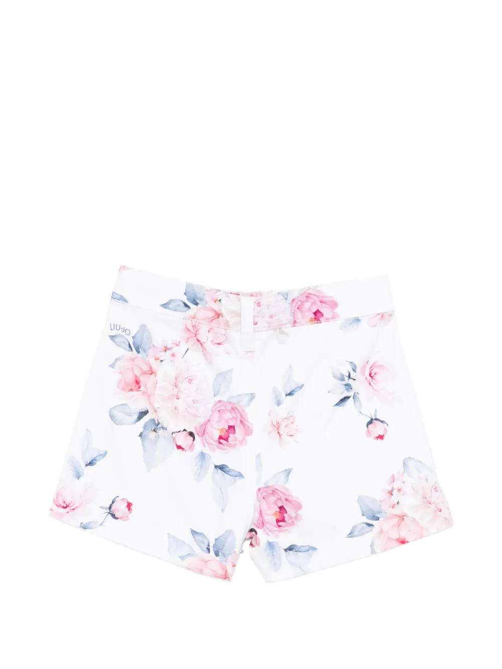  Liu Jo Kids Floral-print Shorts - White 