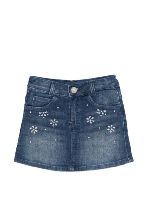Liu Jo Kids flower-embellishment skirt