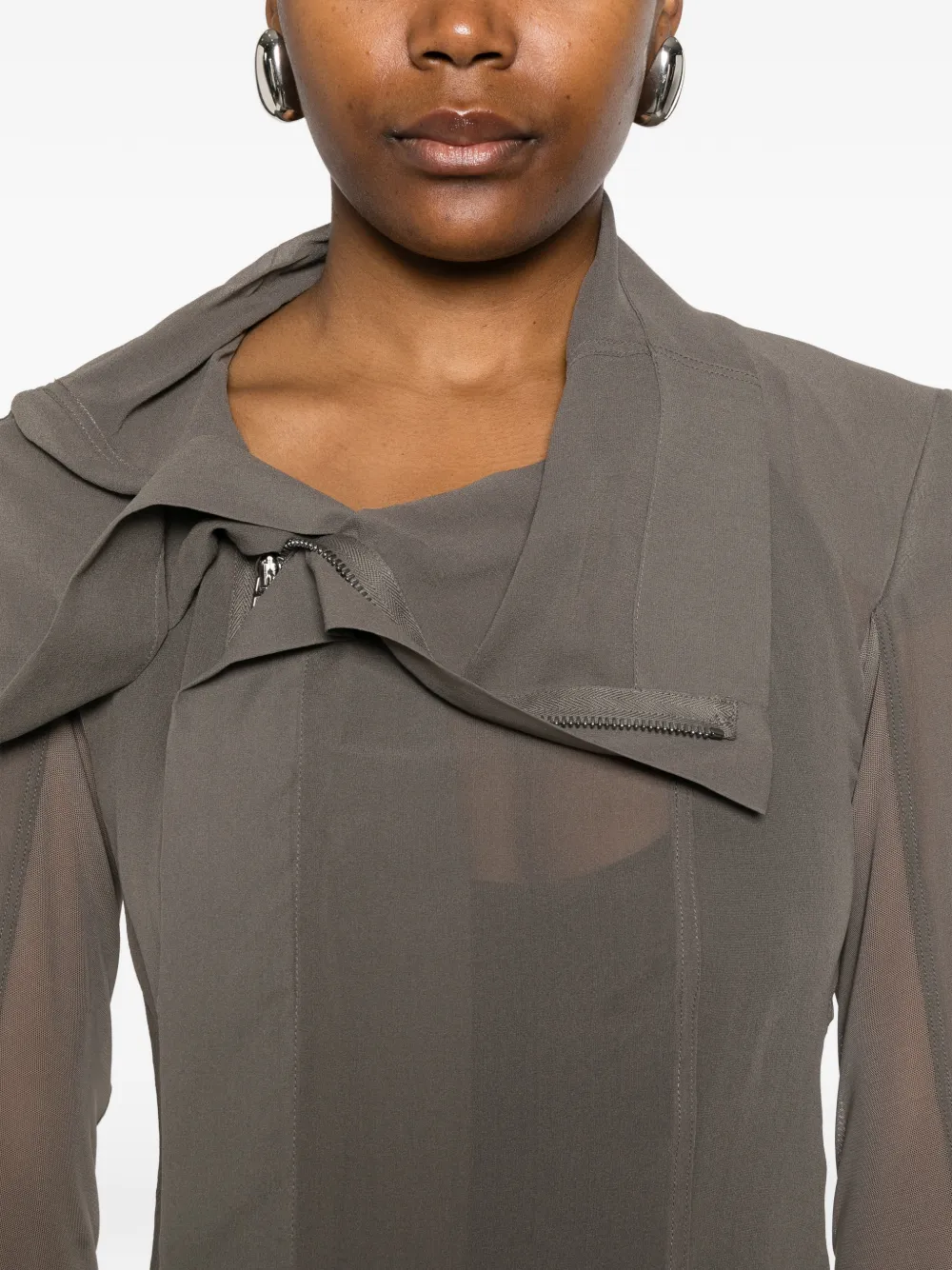 Rick Owens Klassieke bikerjack Bruin