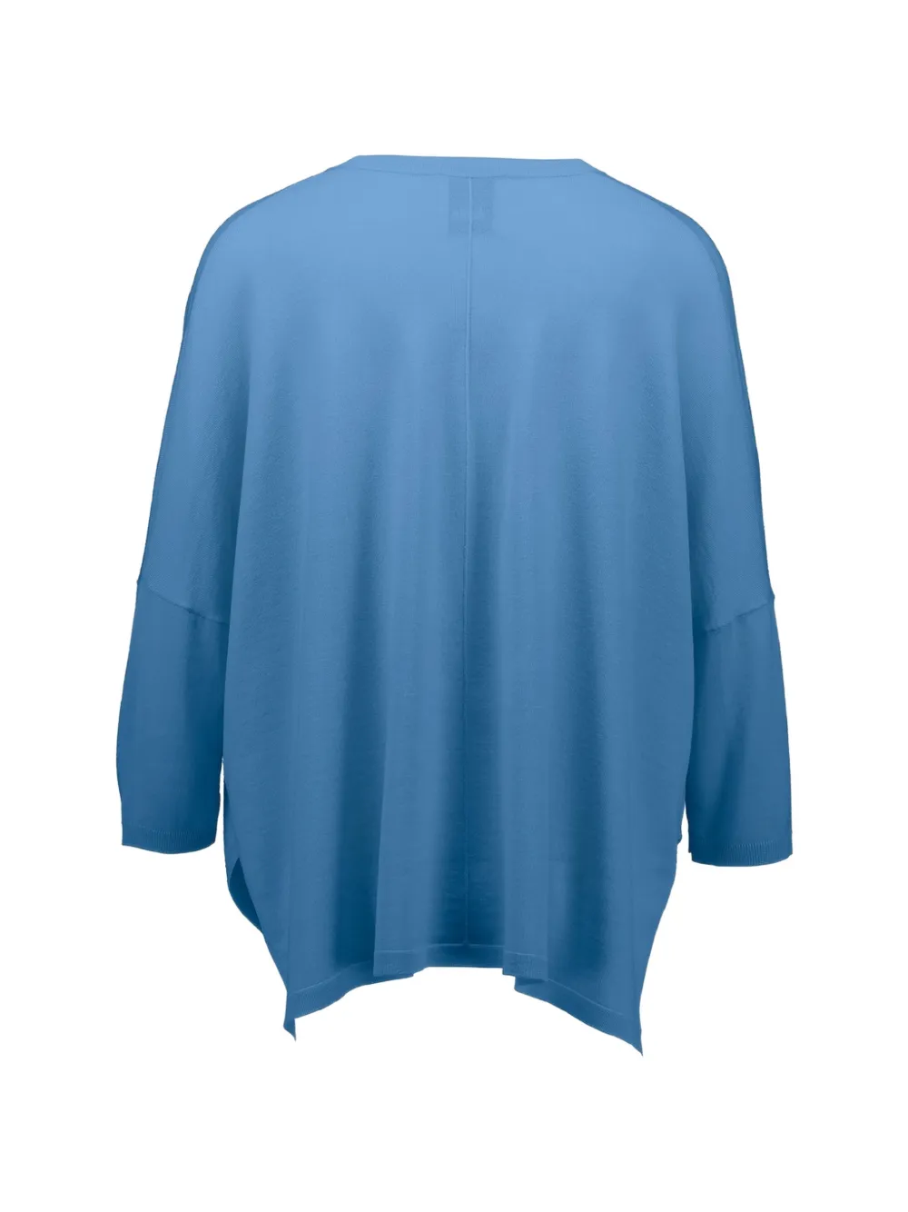  Allude V-neck Knitted Sweater - Blue 