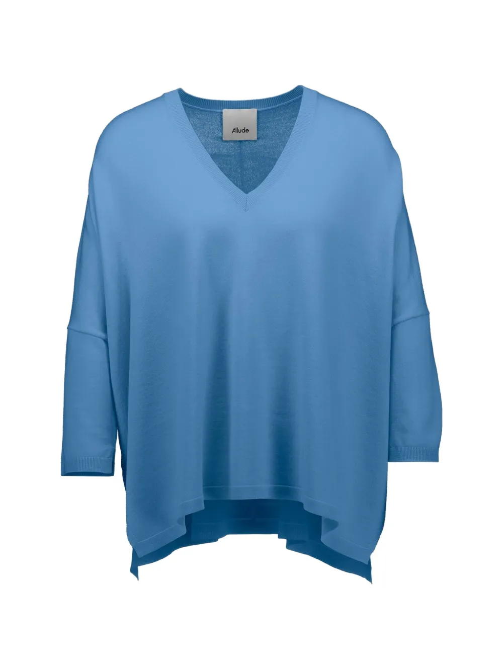 Allude v-neck knitted sweater - Blu