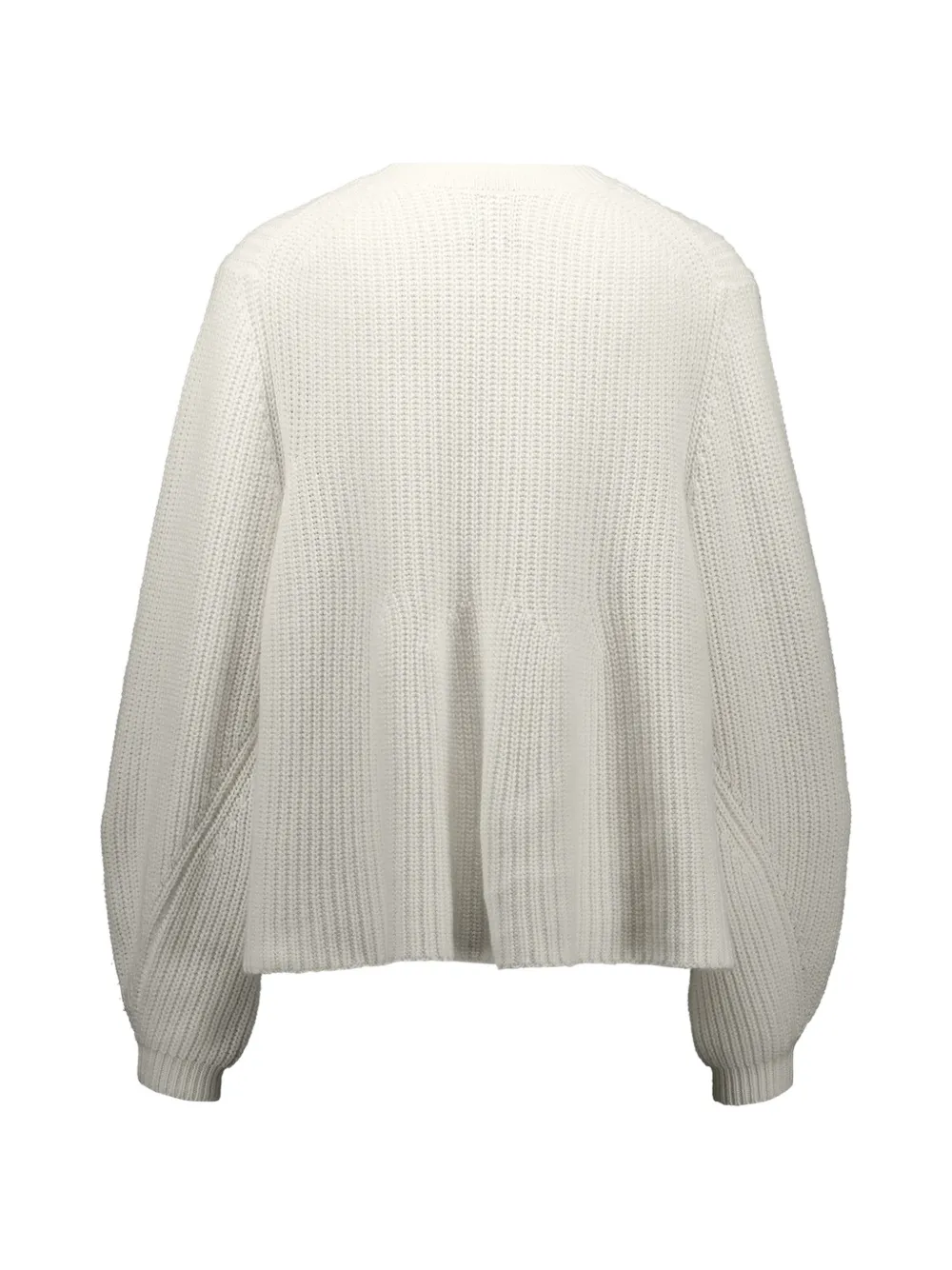  Allude Knitted Crewneck Sweater - Neutrals 