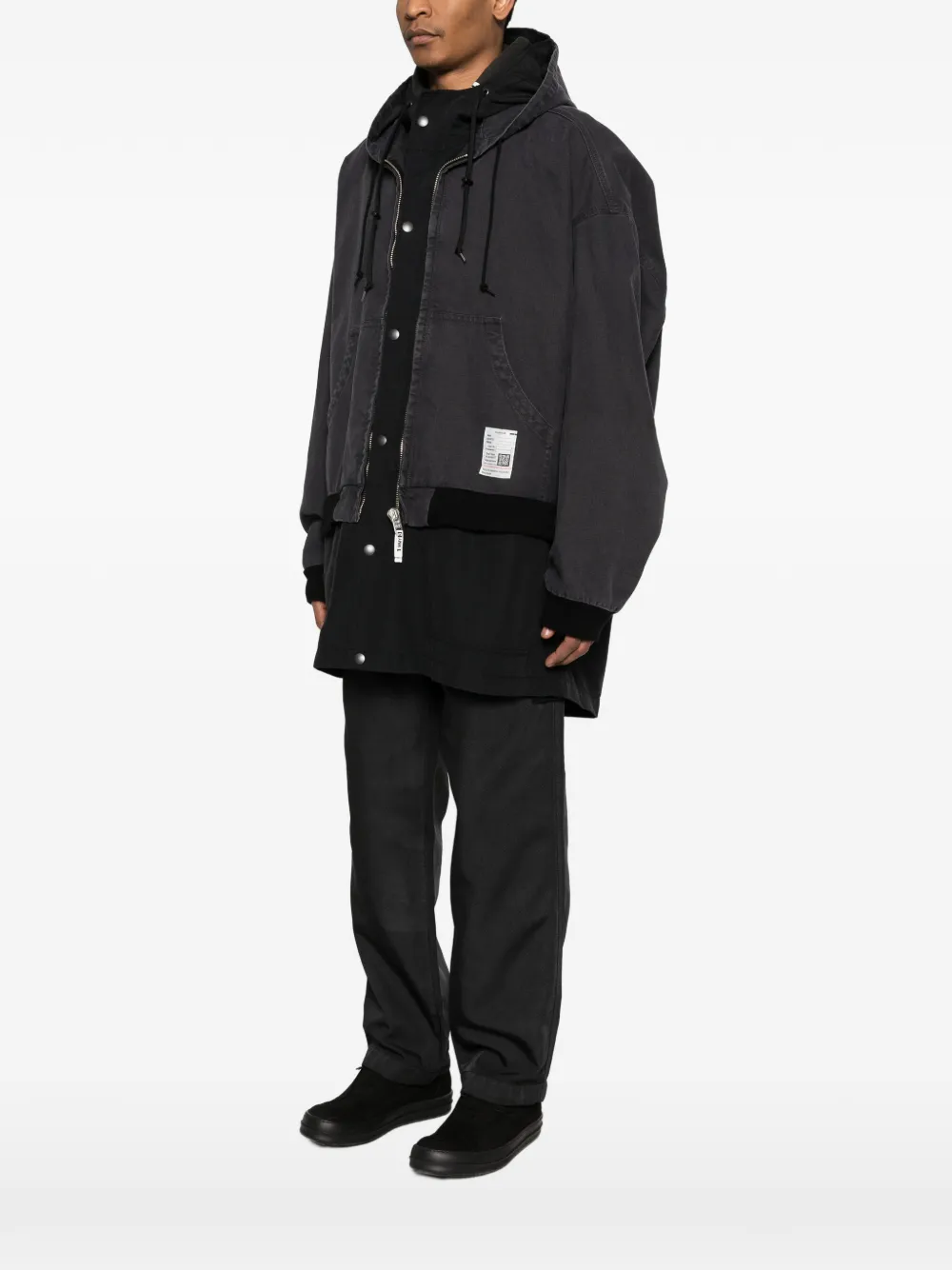 Maison MIHARA YASUHIRO Jas met capuchon Grijs