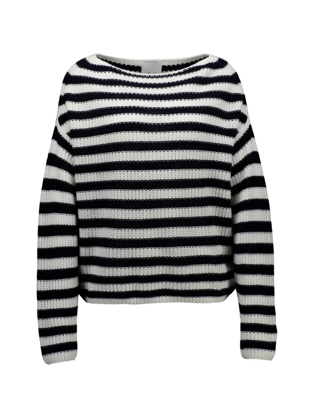 Allude striped knitted sweater - Nero