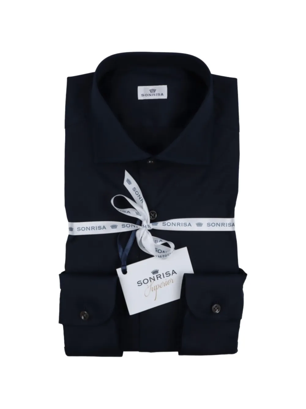 Sonrisa classic-collar long-sleeved shirt - Nero