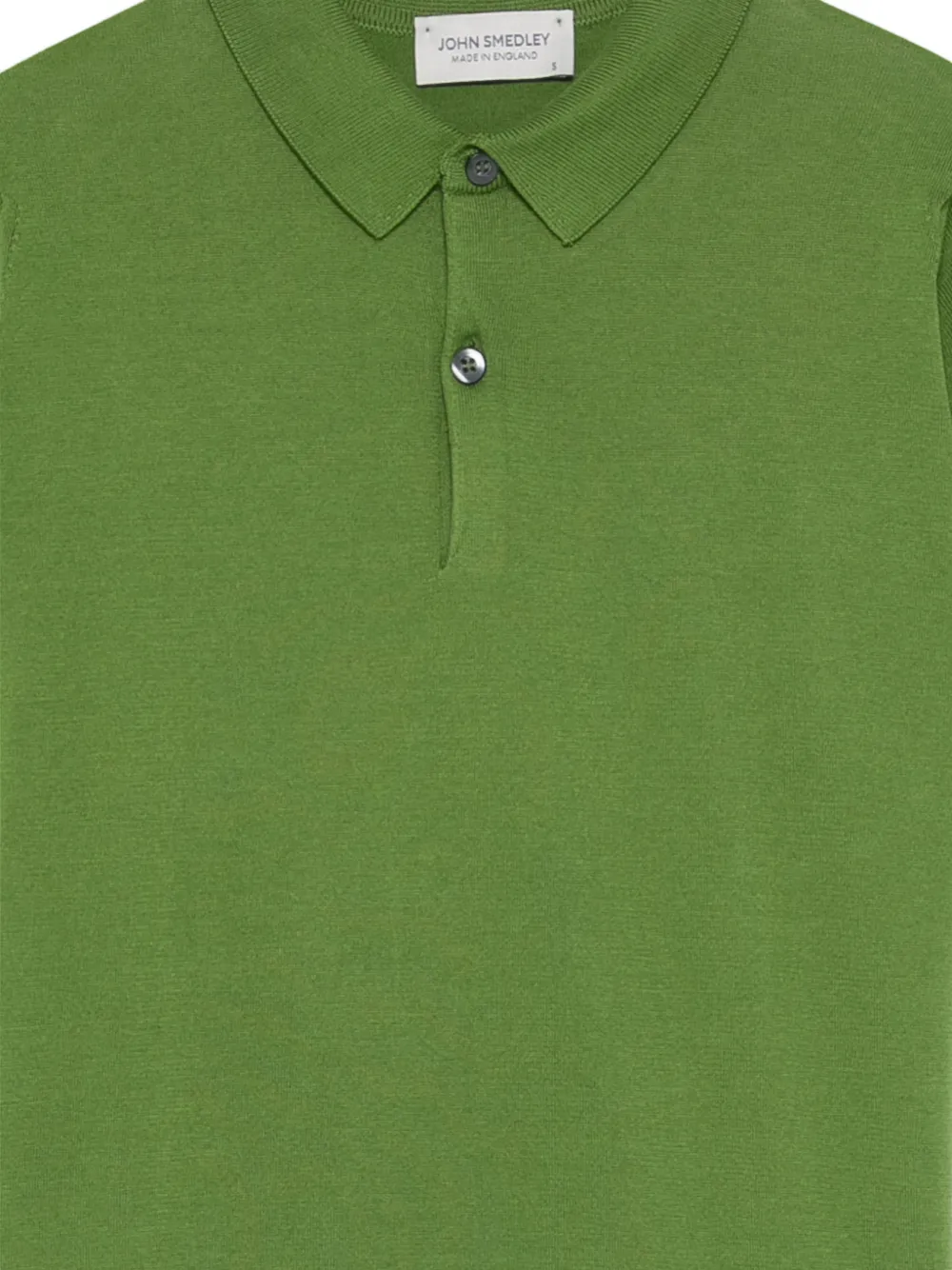 John Smedley Poloshirt met knopen Groen