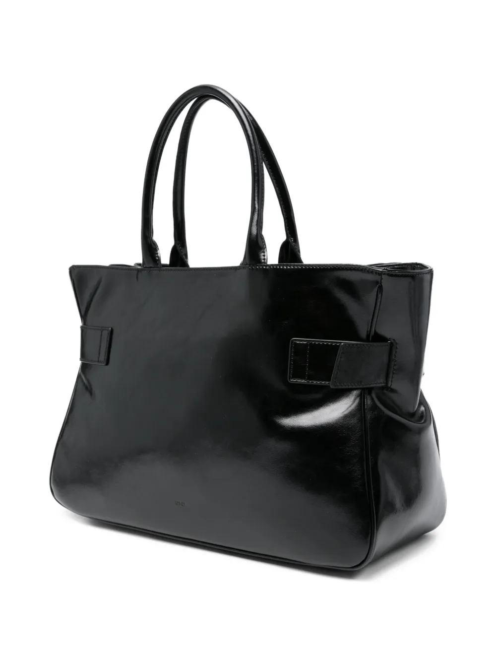 Osoi Brocle Embellished Buckled Tote Bag - Black 