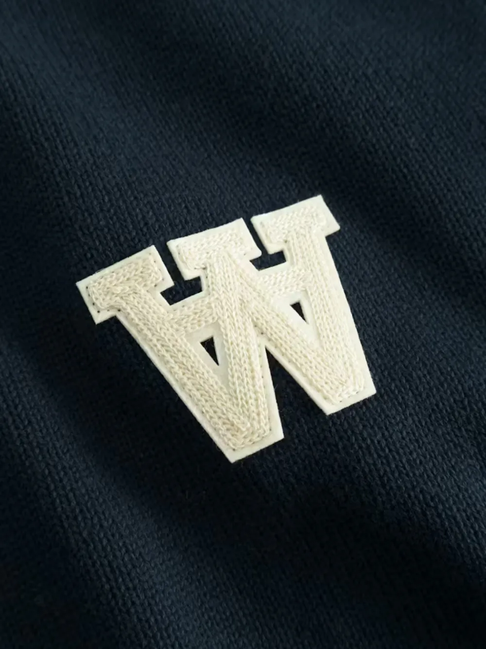 Wood Tay katoenen trui met rits Blauw