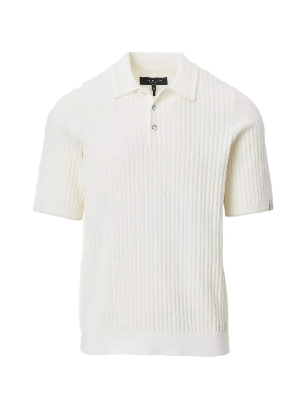 rag & bone Harvey textured polo shirt - Toni neutri