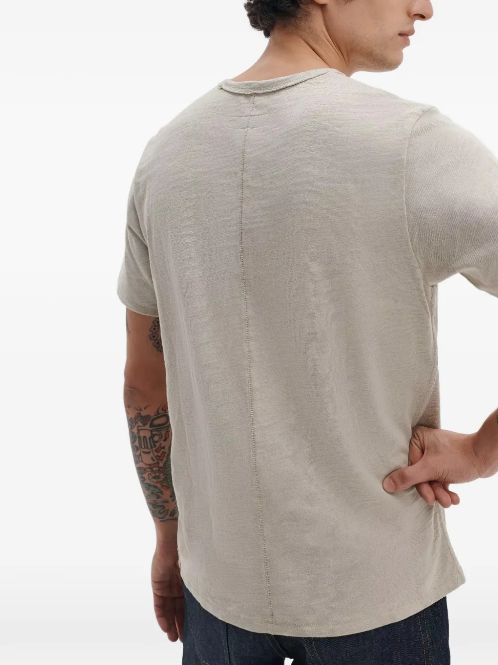 rag & bone T-shirt met ronde hals Beige