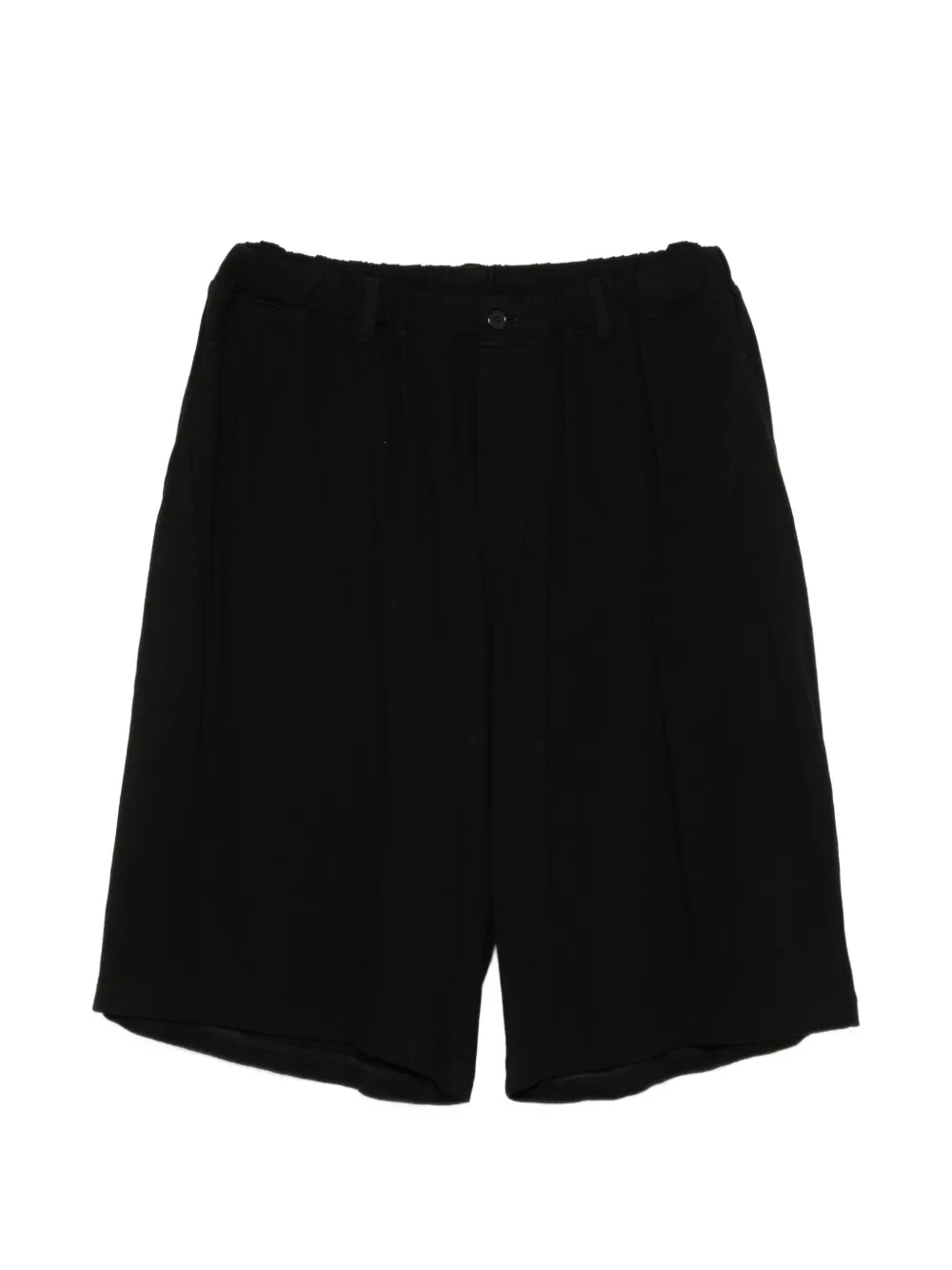 Yohji Yamamoto elasticated-waistband shorts - Nero