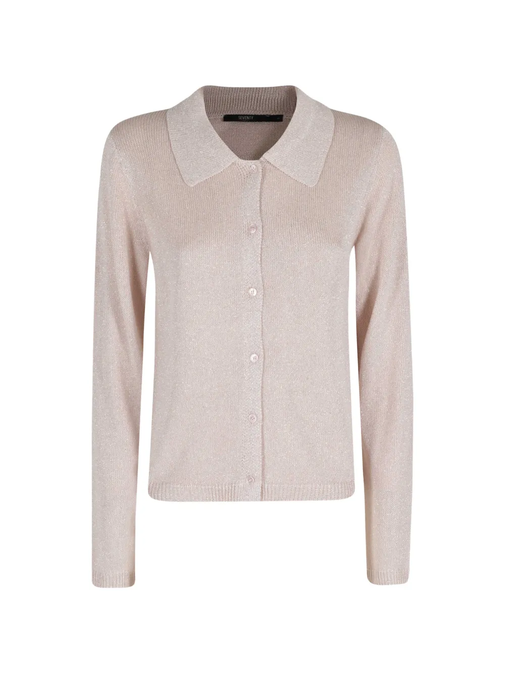Seventy collared buttoned cardigan - Neutrals