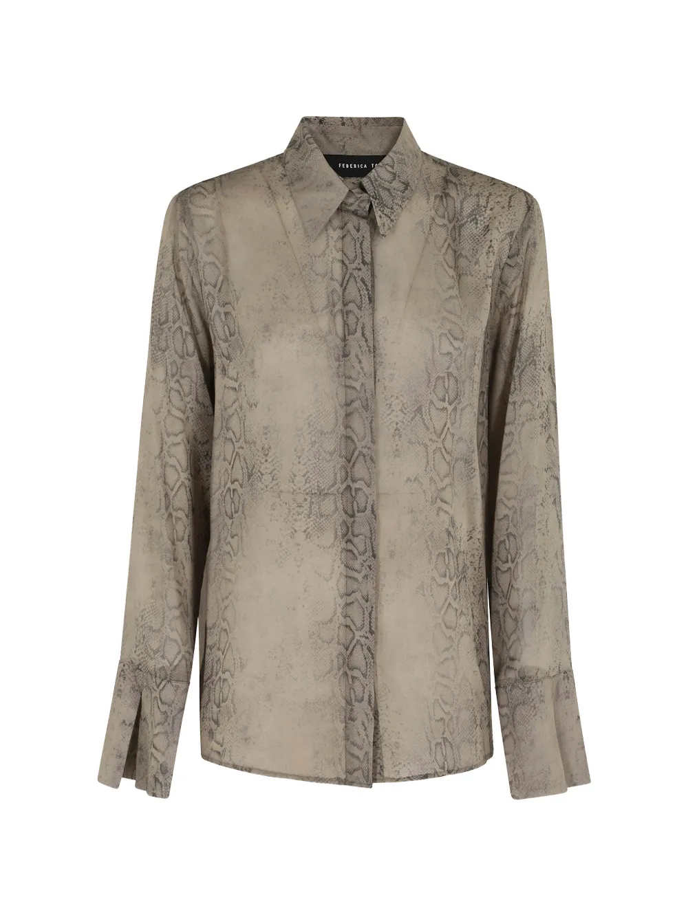 Federica Tosi snakeskin print shirt - Verde