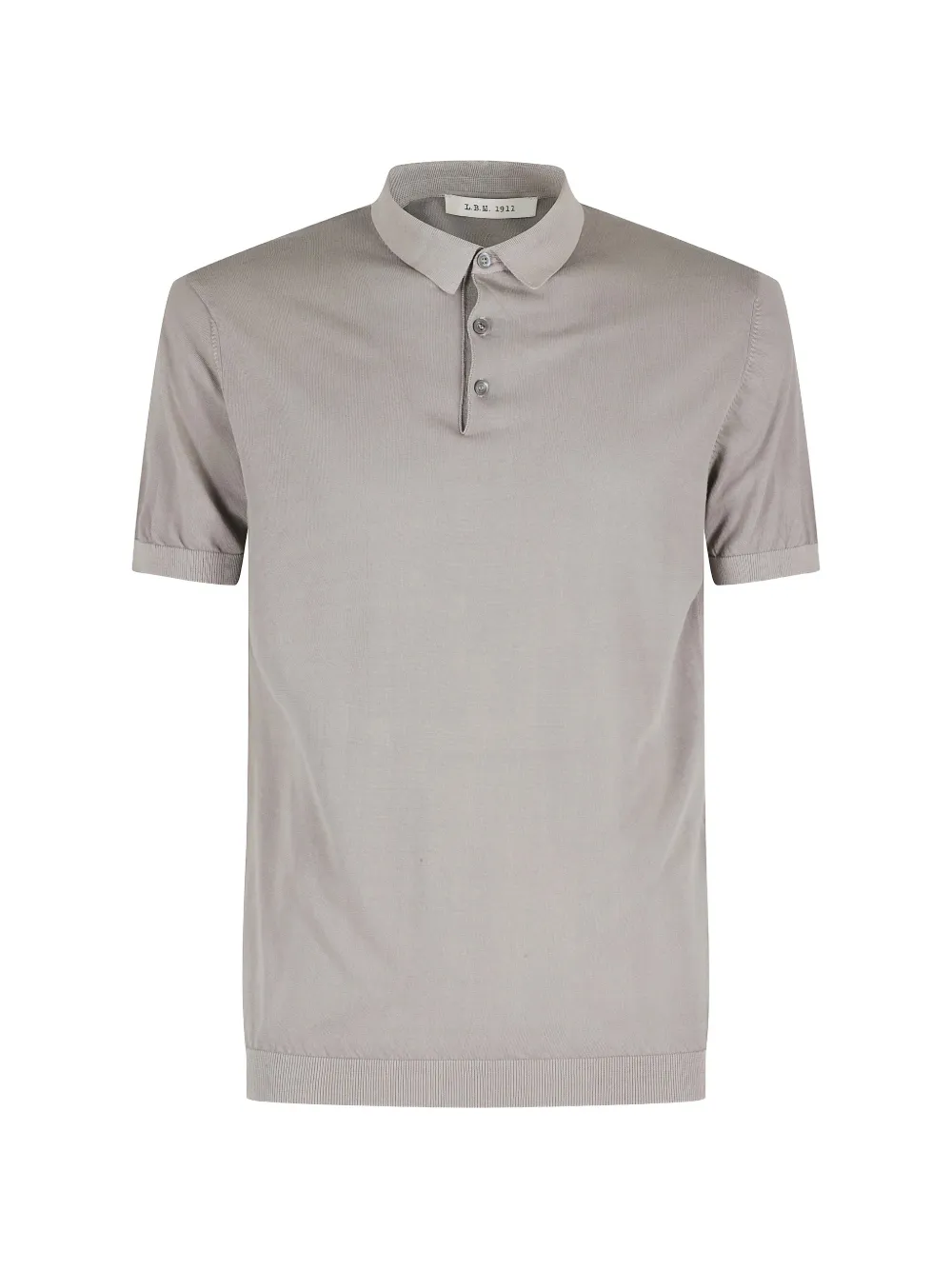 l.b.m. ribbed polo shirt - Grigio