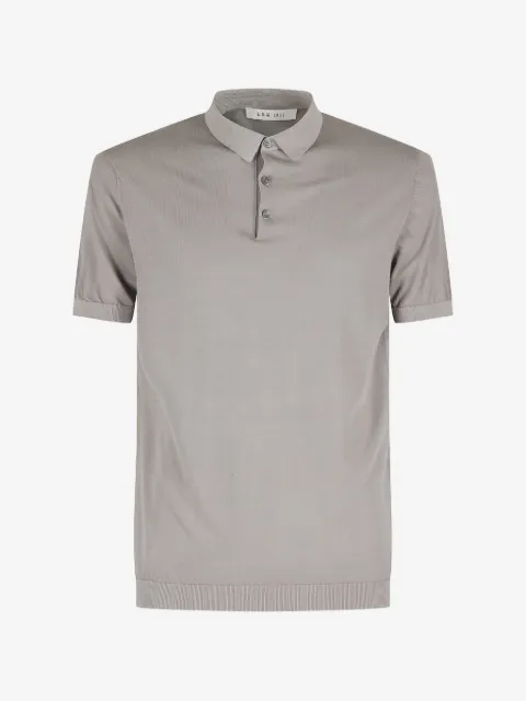 l.b.m. ribbed polo shirt