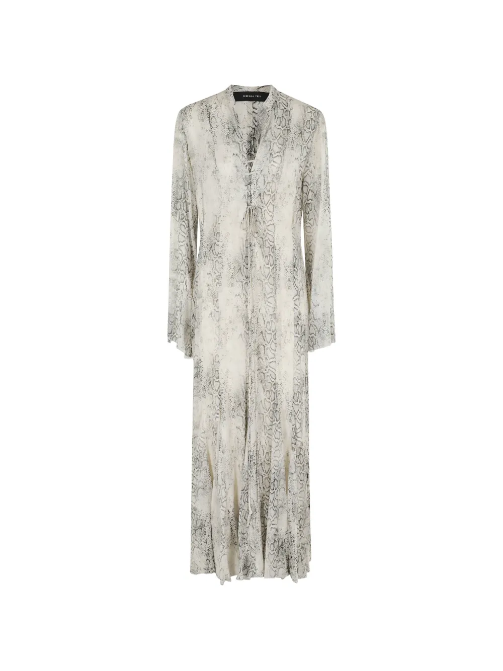 Federica Tosi snakeskin-pattern dress - Toni neutri