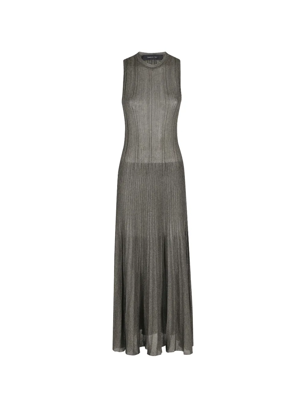Federica Tosi ribbed midi dress - Verde