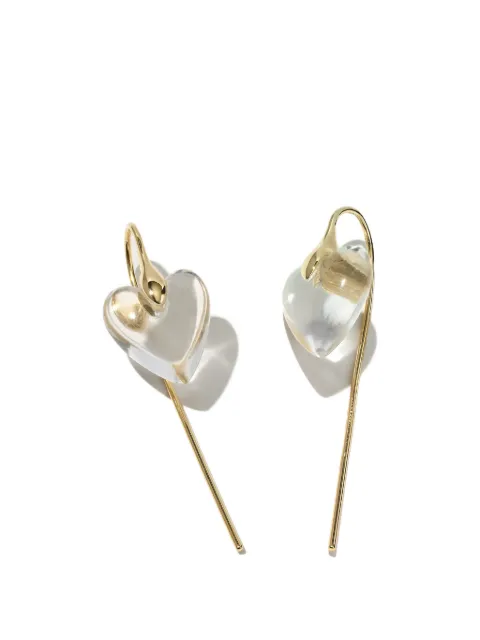 Otiumberg Heart quartz earrings