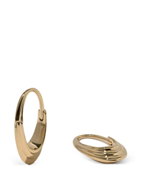Otiumberg Roscida ridged hoop earrings