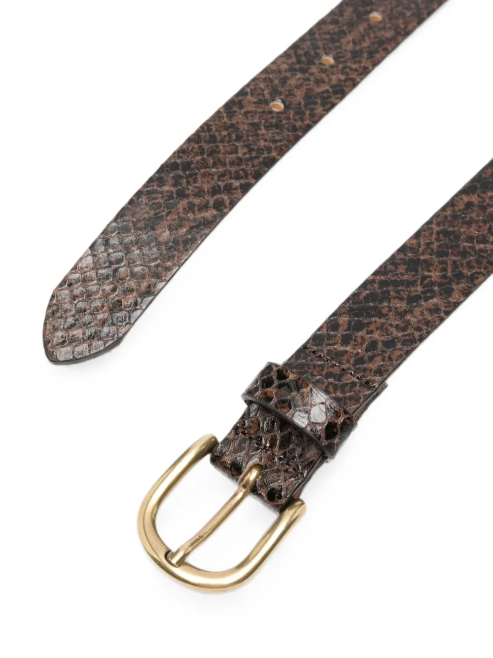 ISABEL MARANT Leren riem Bruin