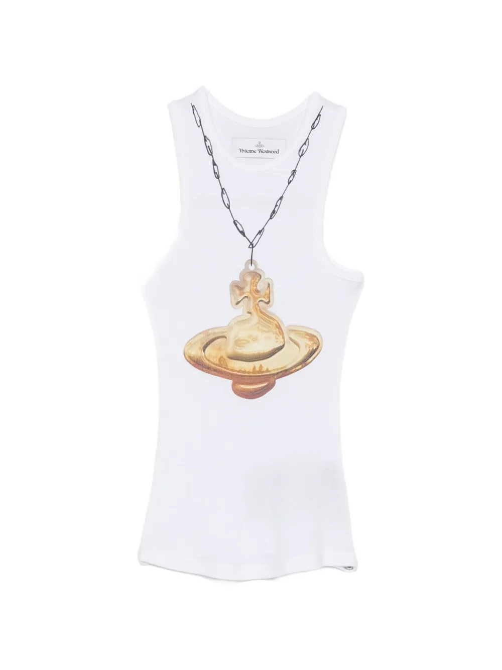 Vivienne Westwood Orb-print ribbed vest - Blu