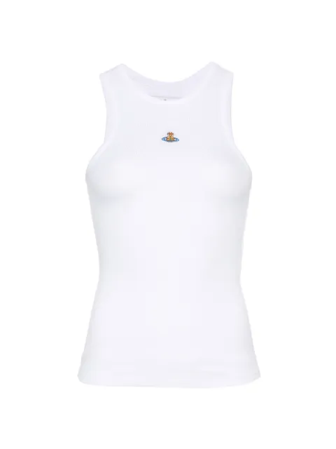 Vivienne Westwood Logo-embroidered ribbed tank top