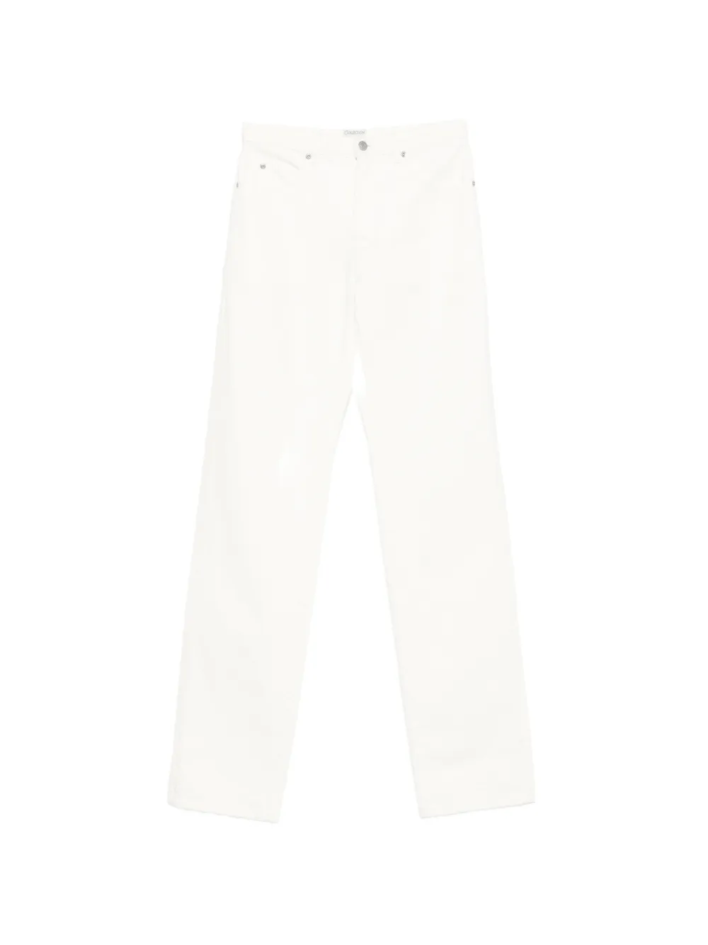 CALVIN KLEIN COLLECTION logo-patch jeans - Toni neutri