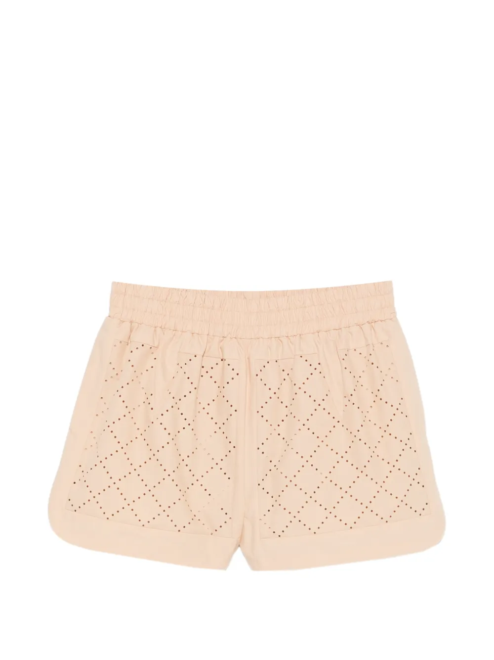 FENDI Argyle perforated shorts - Toni neutri